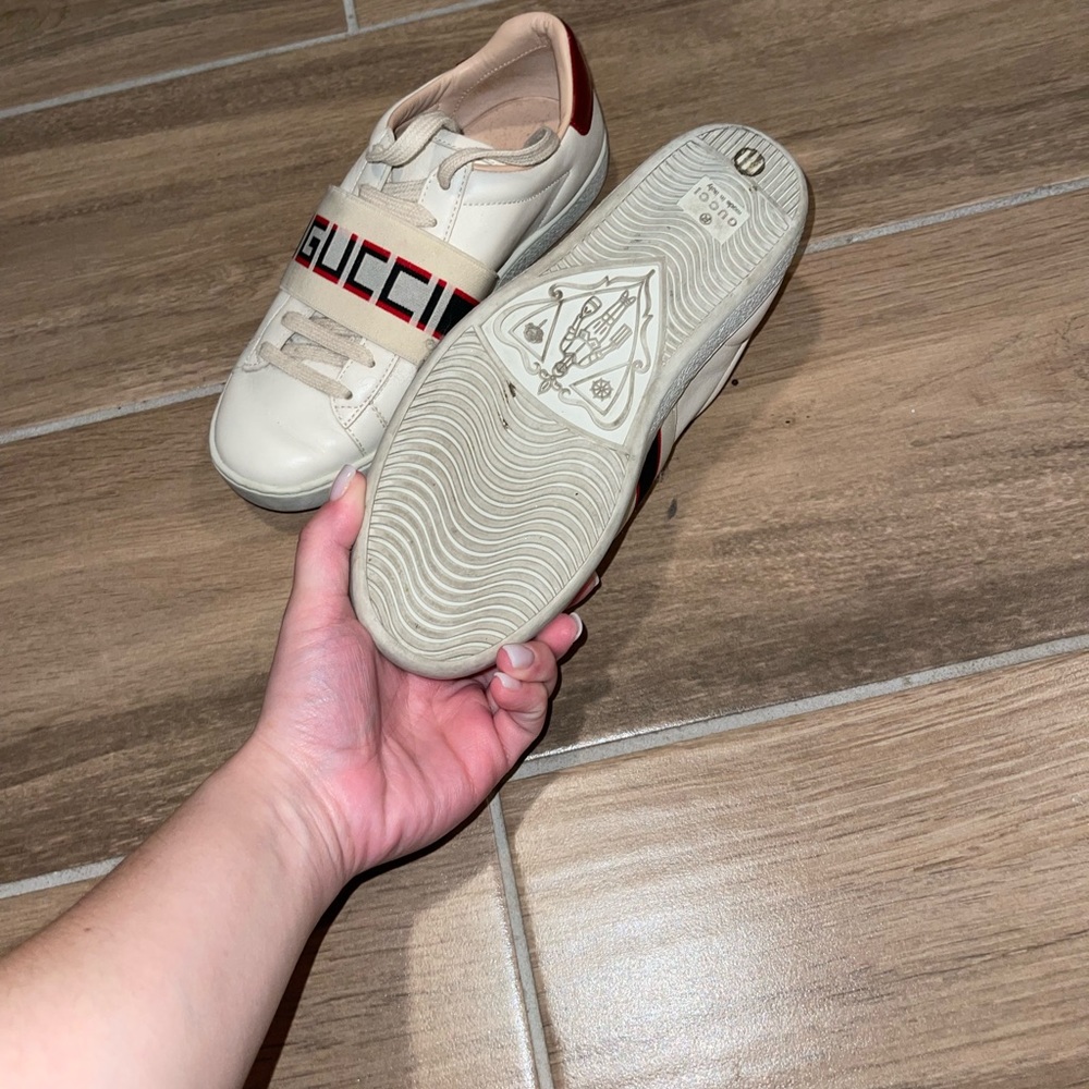 Gucci Ace Ivory Stripe